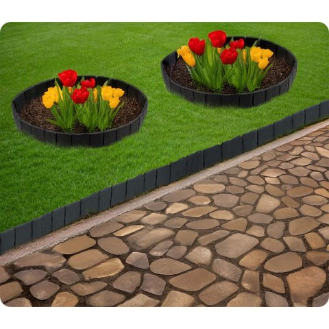 Obrzeże ogrodowe Plonos 250 cm PL-962 antracytowe