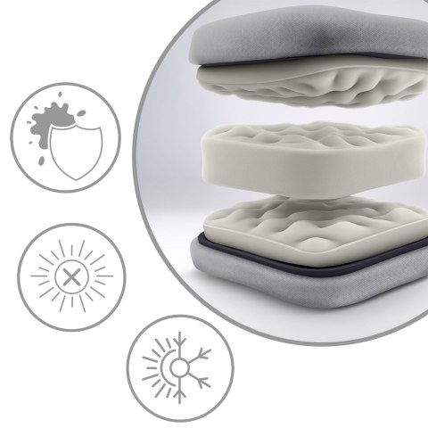 Leżak ogrodowy składany z poduszką Sofotel ChillWell zestaw 2 szt szary