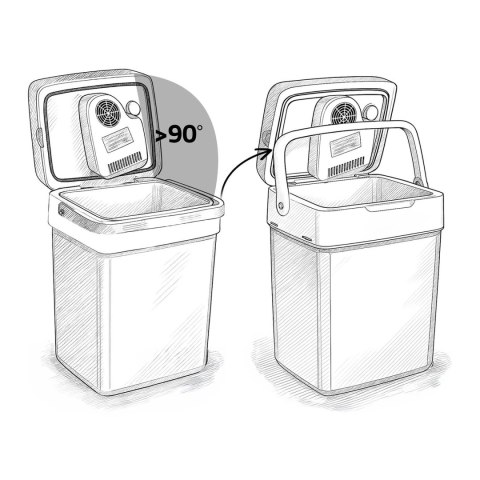 Lodówka turystyczna Berdsen Icemax 26 litry tryb ECO - czarna