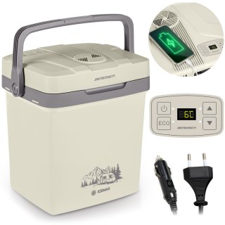 Lodówka turystyczna Berdsen Icemax 26 litry tryb ECO - kremowa
