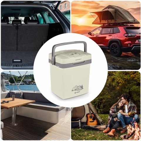 Lodówka turystyczna Berdsen Icemax 26 litry tryb ECO - kremowa