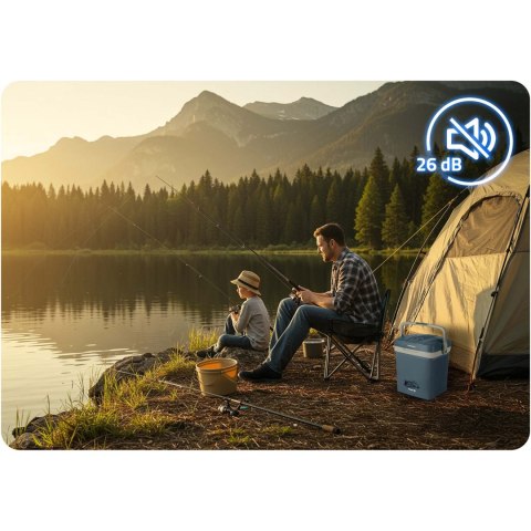 Lodówka turystyczna Berdsen Icemax 26 litry tryb ECO - niebieska