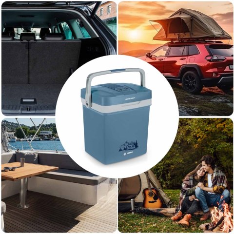 Lodówka turystyczna Berdsen Icemax 26 litry tryb ECO - niebieska