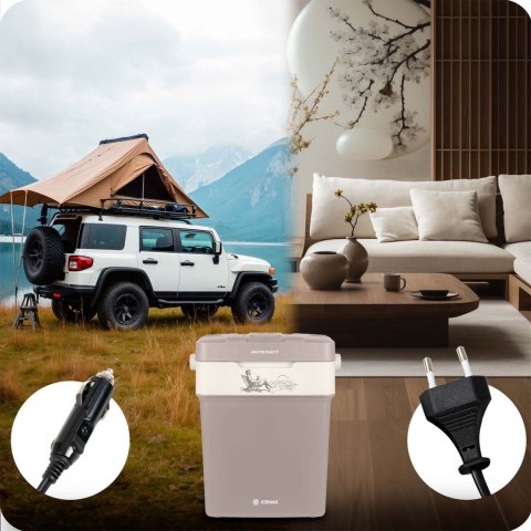 Lodówka turystyczna Berdsen Icemax 29 litry tryb ECO - ciemnoszara