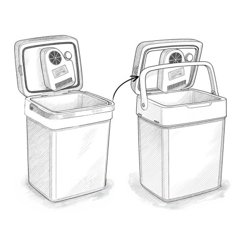 Lodówka turystyczna Berdsen Icemax 29 litry tryb ECO - ciemnoszara