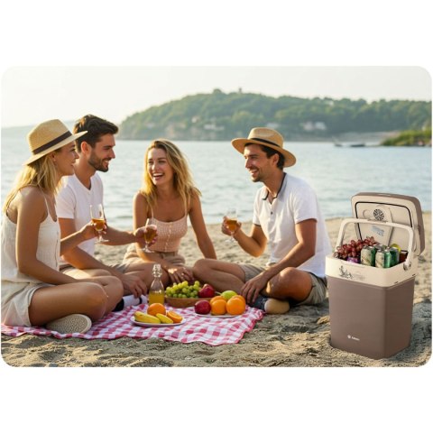 Lodówka turystyczna Berdsen Icemax 29 litry tryb ECO - ciemnoszara