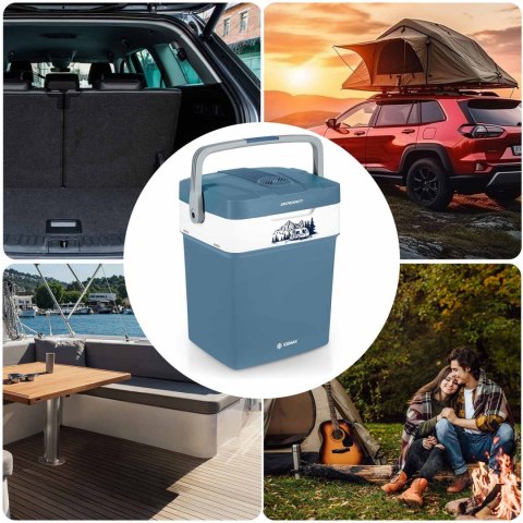 Lodówka turystyczna Berdsen Icemax 29 litry tryb ECO - niebieska