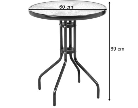 Stół stolik ogrodowy, na balkon okrągły 60cm Stół stolik ogrodowy, na balkon okrągły 60cm