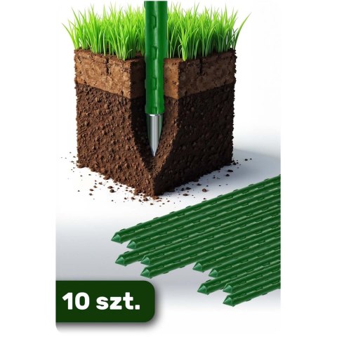 Tyczki do roślin 120 cm Plonos PL-940 zielone 10szt