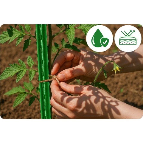 Tyczki do roślin 150 cm Plonos PL-940 zielone 10szt