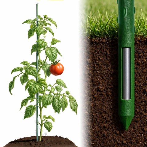 Tyczki do roślin 150 cm Plonos PL-940 zielone 10szt