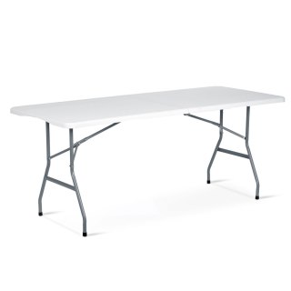 Zestaw ogrodowy składany ławka + 2 ławki 180 cm Plonos biały