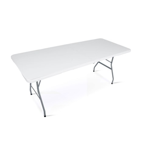 Zestaw ogrodowy składany ławka + 2 ławki 180 cm Plonos biały