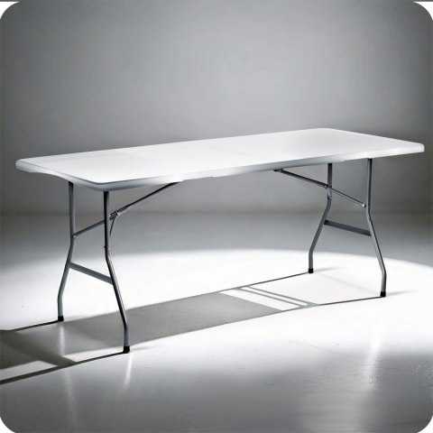 Zestaw ogrodowy składany ławka + 2 ławki 180 cm Plonos biały