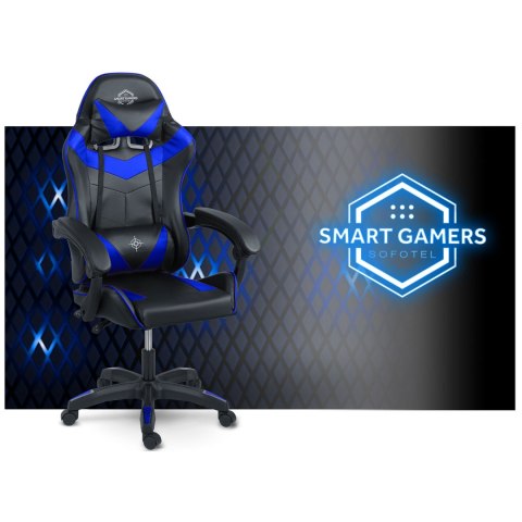 Fotel gamingowy Sofotel Draknor czarno-niebieski