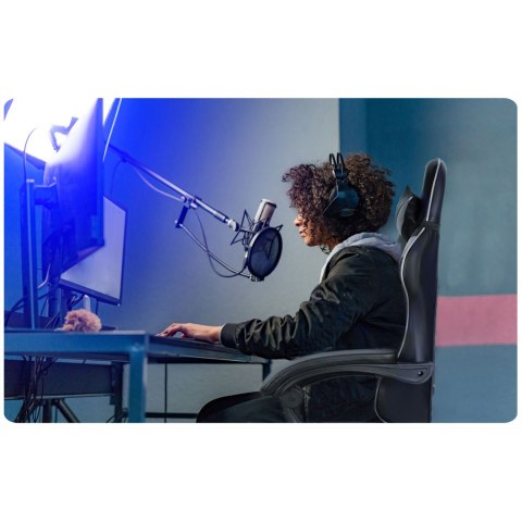 Fotel gamingowy Sofotel Draknor czarno-szary