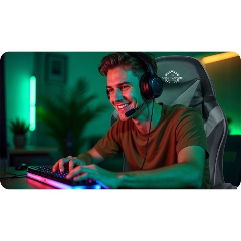 Fotel gamingowy Sofotel Draknor czarno-szary