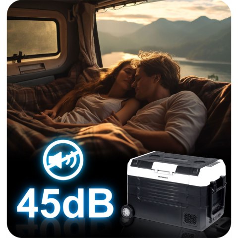 Lodówka kompresorowa turystyczna Icemax 400 Berdsen 40 litry - czarno-szara