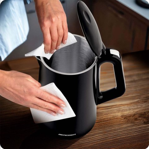 Czajnik elektryczny 1,7l Berdsen BD-71 czarno-srebrny