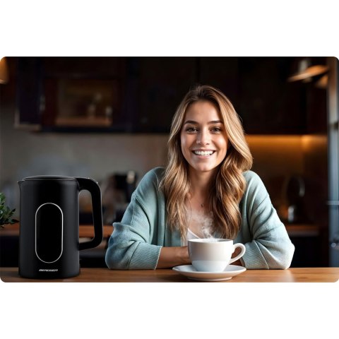 Czajnik elektryczny 1,7l Berdsen BD-712 czarno-srebrny