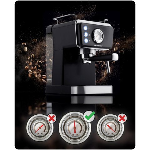Ekspres do kawy kolbowy 20 bar Berdsen BD-77 czarny