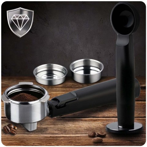 Ekspres do kawy kolbowy 20 bar Berdsen BD-77 czarny