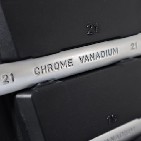 Klucze płasko-oczkowe z grzechotką 22 elementy