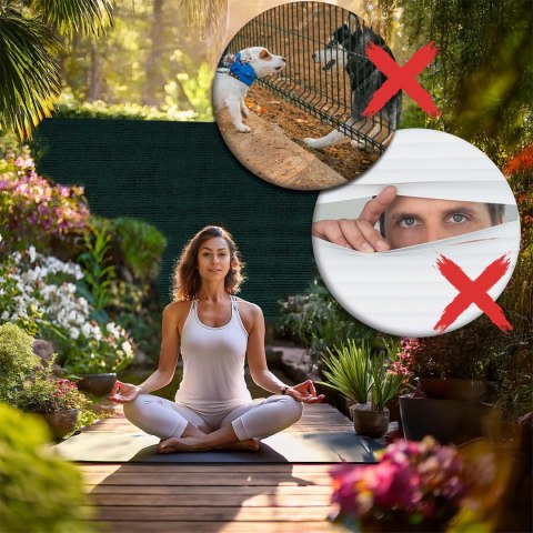 Siatka cieniująca 1,2x25m 110g/m2 + 50 zacisków zielona