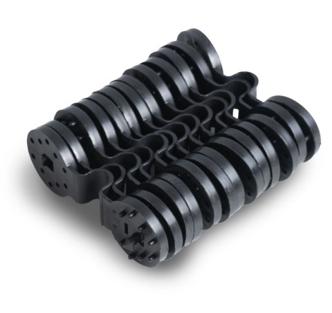 Siatka cieniująca 1,2x25m 140g/m2 + 50 zacisków zielona