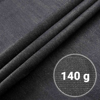Siatka cieniująca 1,2x50m 140g/m2 + 50 zacisków szara