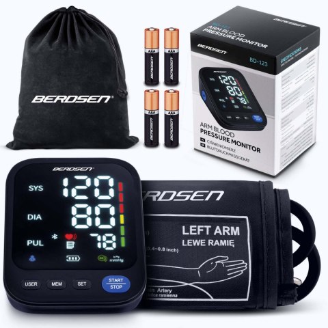 Ciśnieniomierz naramienny z polskimi komunikatami i bluetooth BD-123 Berdsen