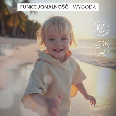 PONCZO KĄPIELOWE CORAL BLUE