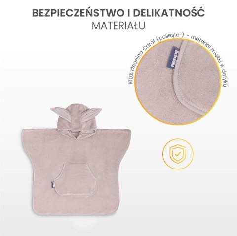 PONCZO KĄPIELOWE CORAL GREY