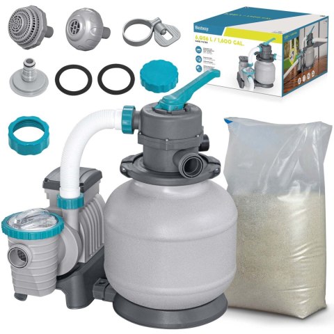 Pompa piaskowa 6056 l/h Bestway 58497 +piasek 25kg