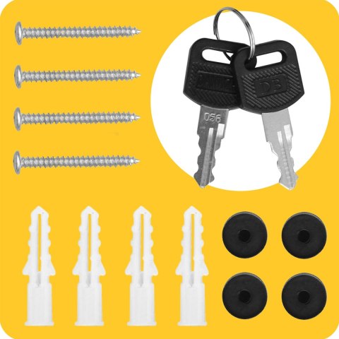 Skrzynka na listy 37x37x10,5 cm antracyt HM-862