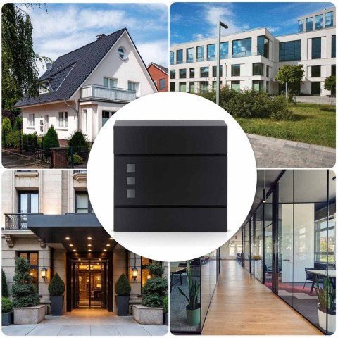 Skrzynka na listy 37x37x10,5 cm antracyt HM-863