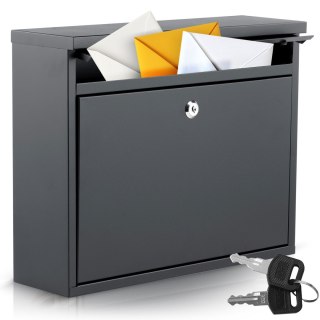 Skrzynka na listy 37,5x30,5x12 cm antracyt HM-860