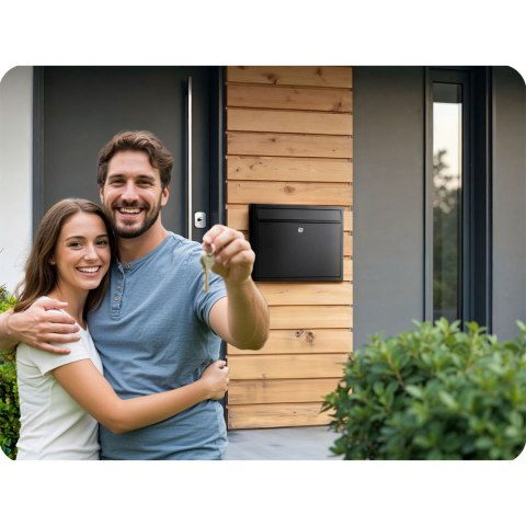 Skrzynka na listy 37,5x30,5x12 cm antracyt HM-860