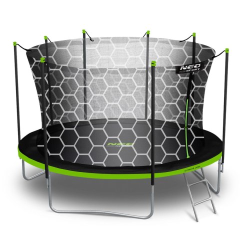 Trampolina ogrodowa 15ft/465cm z siatką wewnętrzną i drabinką Neo-Sport