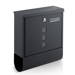 Skrzynka na listy 34x30,5x10 cm antracyt HM-861