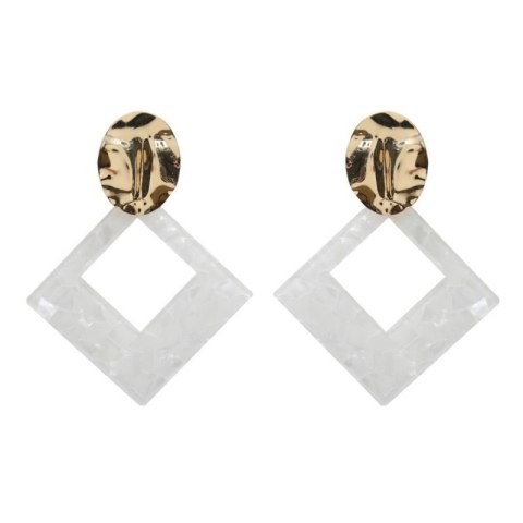 Kolczyki wiszące pearls triangle K1260