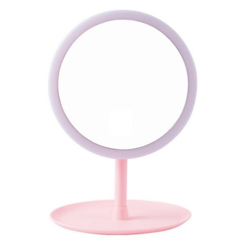 Lusterko simple stojące różowe L4R