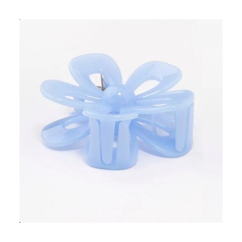 Spinka do włosów klamra niebieska XL kwiat 6,5 x 7cm SP276N