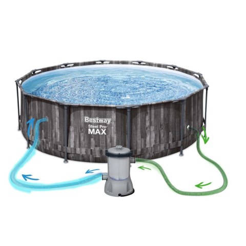 Basen ogrodowy stelażowy 366 x 100 cm 18w1 Bestway 5614X