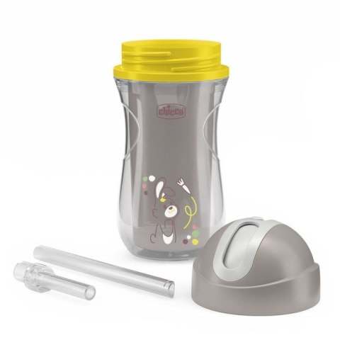 180745 KUBEK TERMICZNY 266ML SŁOMKA 14+ SZARY