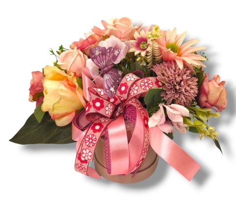 FLOWERBOX KWIATY W PUDEŁKU PREZENT NA DZIEŃ MATKI URODZINY IMIENINY