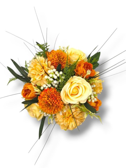 FLOWERBOX POMARAŃCZOWE KWIATY W PUDEŁKU NA DZIEŃ MATKI URODZINY IMIENINY