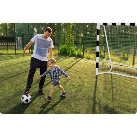 Bramka do piłki nożnej 300 x 200 x 90 cm NS-465 czarno-biała