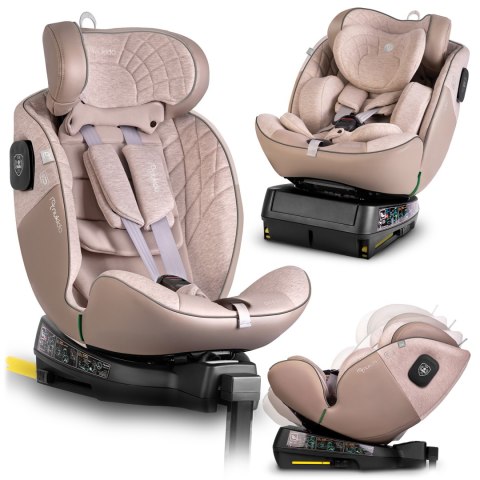 Fotelik samochodowy Nukido Aero Line beżowy 0-36 kg ISOFIX