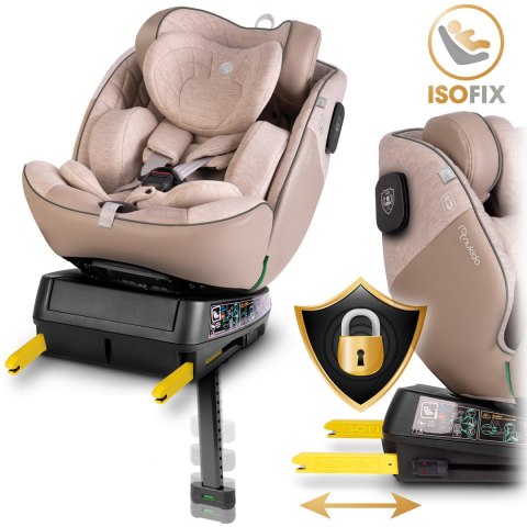 Fotelik samochodowy Nukido Aero Line beżowy 0-36 kg ISOFIX